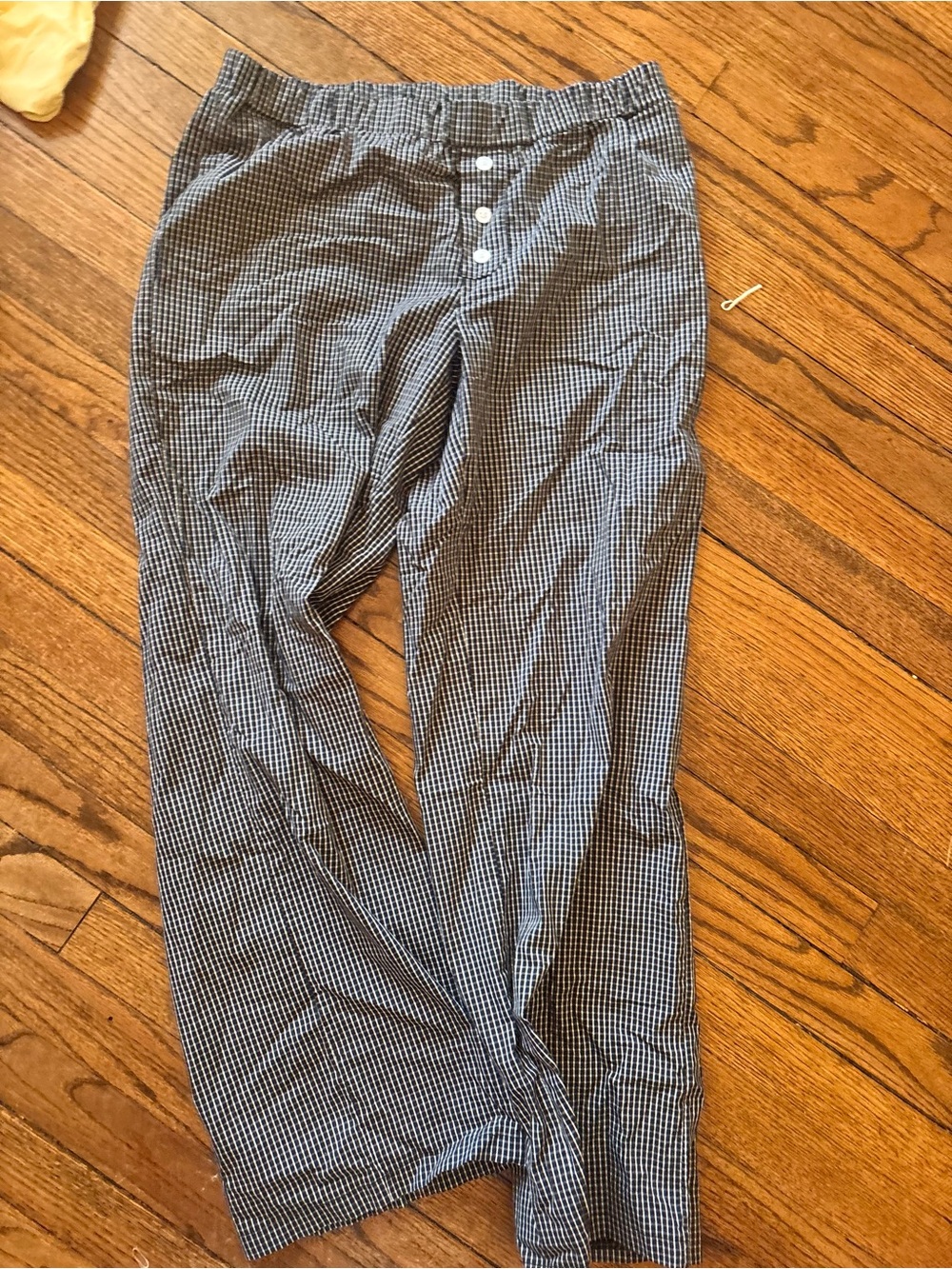 Edikted Black & White Micro-Check Casual Pants
